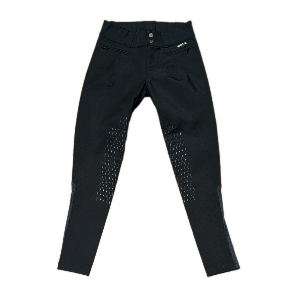 Women's XS Kerrits Affinity Ice Fill Breeches Black EUC